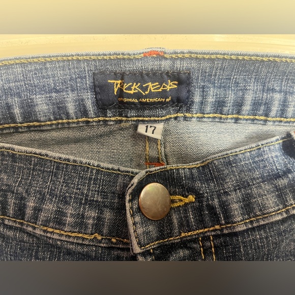 Vintage Y2K early 2000s plus size YEE YEE flare TRUCK JEANS size 17 READ - Picture 6 of 10